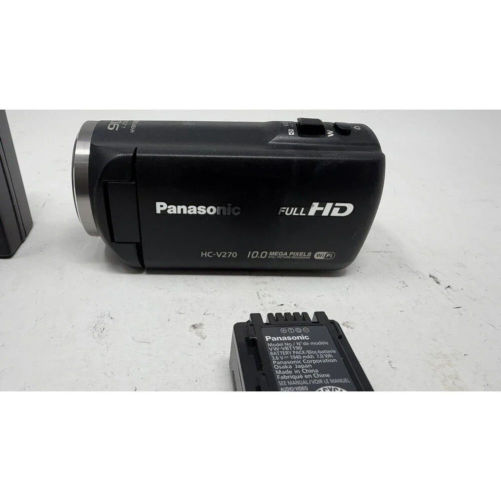 Panasonic HC-V270 Camcorder Full HD 10.0MP - Tested Working